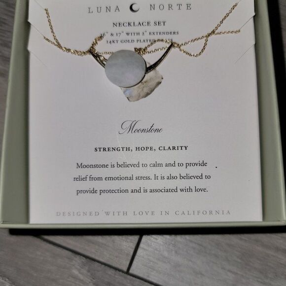 Luna Norte Women's Necklace Set 16" & 17" With 2" Extender - Picture 7 of 7